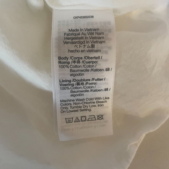 Madewell Embroidered Eyelet Button-Front Tiered Mini Dress, Lighthouse, M, MC958 - Picture 7 of 9